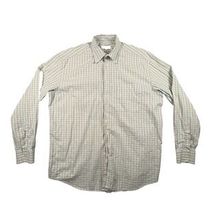 Zanella Men's 2XL Tan & Light Blue Gingham Made‎ In Italy SEE DESCRIPTION